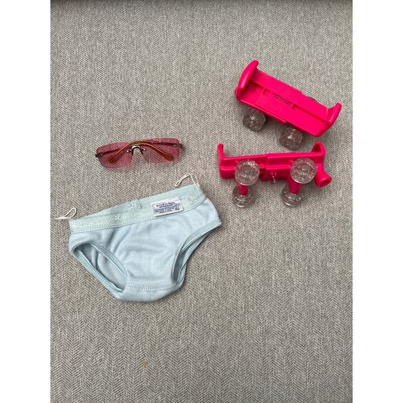Build A Bear Sunglasses Under Garment Hot Pink Sparkle Rollers Accessory Lot-3 - Picture 1 of 9
